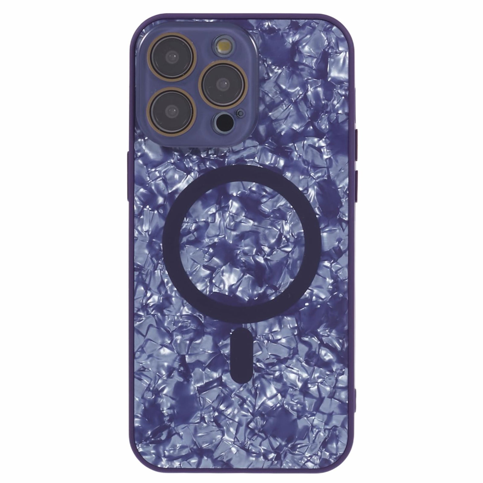 YUX Series For iPhone 15 Magnetic Phone Case Cracked Ice Pattern Anti-drop Cover Compatible with MagSafe YUX Series For iPhone 15 Magnetic Phone Case Cracked Ice Pattern Anti-drop Cover Compatible with MagSafe